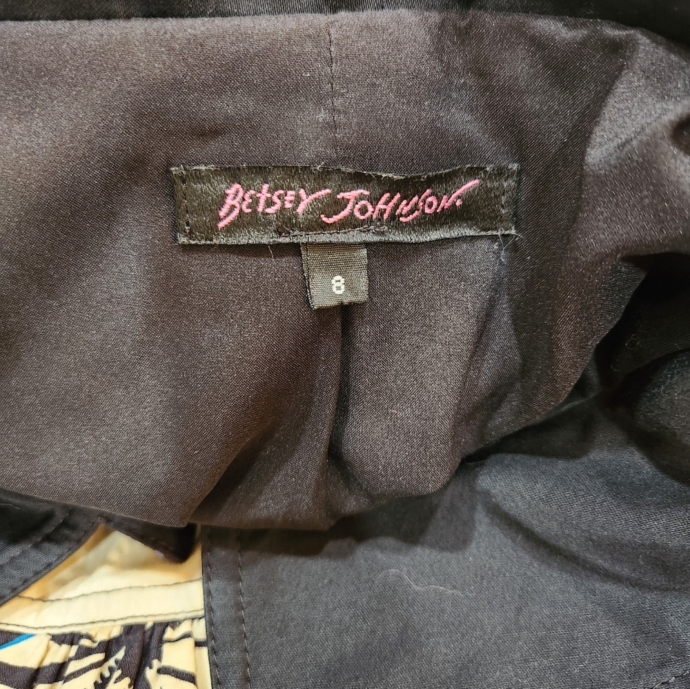 Betsey Johnson RARE Butterfly Coat Scalloped Hem y2k Vintage - Picture 7 of 8